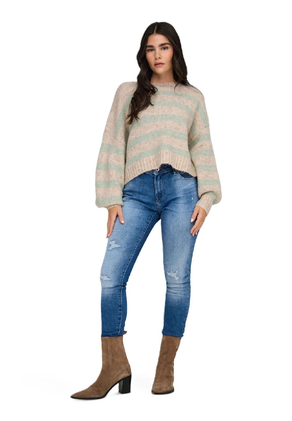 ONLY® Strickpullover U-Boot Ausschnitt für Damen Saisonale Angebote