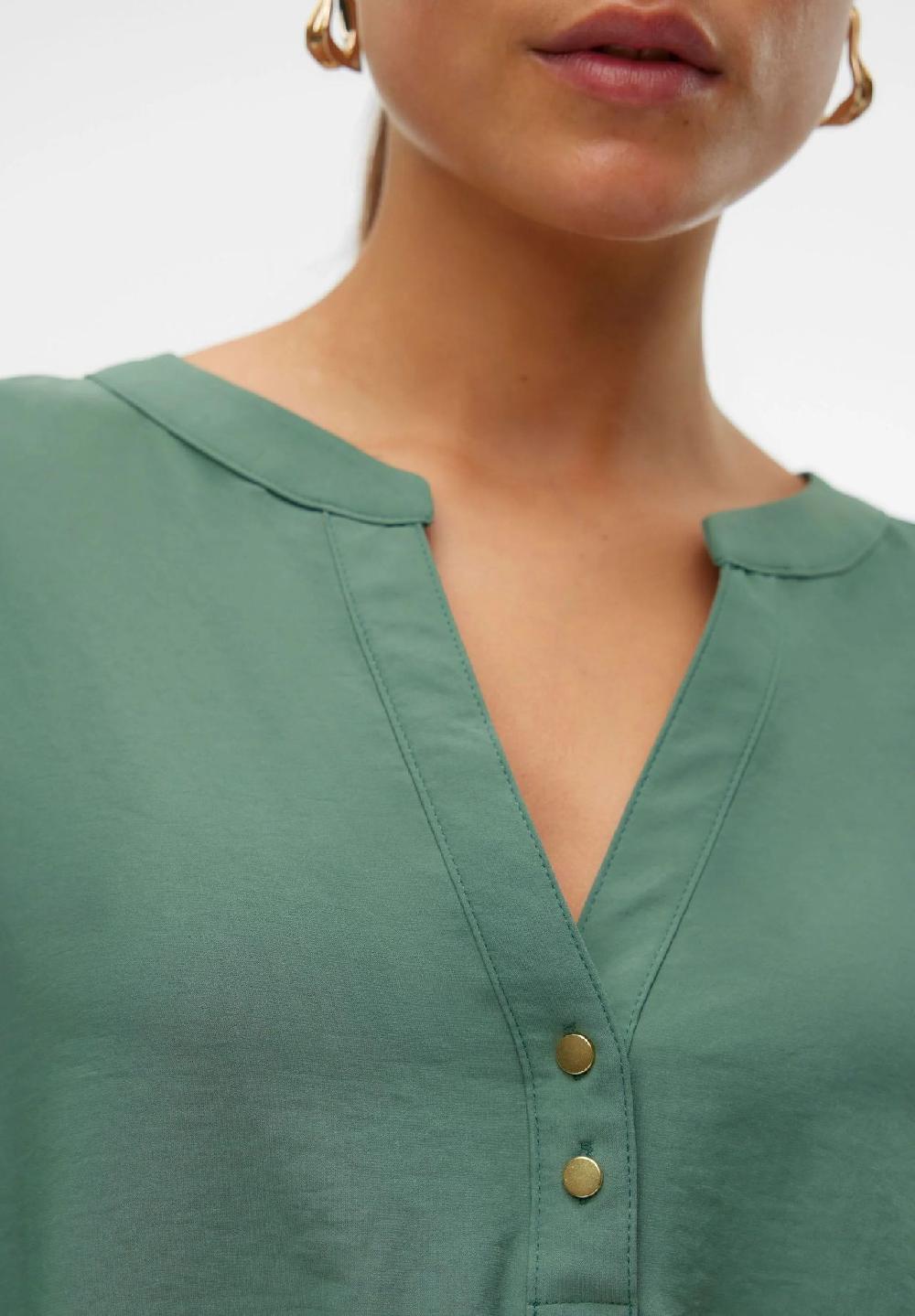 VERO MODA® Blusenshirt Split-Neck für Damen Kauf eins, bekomm eins gratis