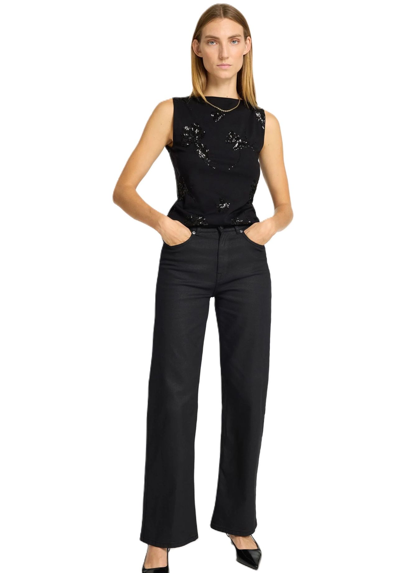 SELECTED FEMME Jeanshose High Waist Five-Pocket für Damen Super Sparpreis