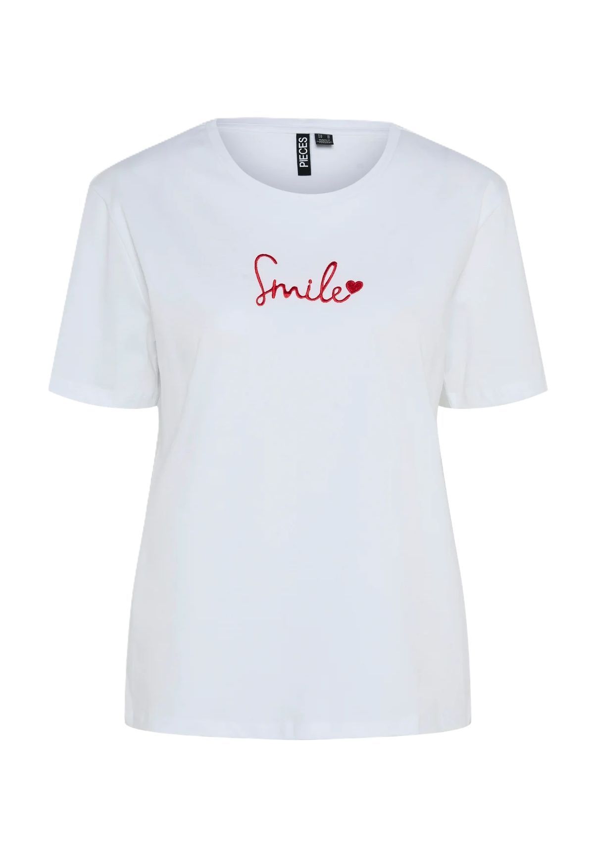 PIECES T-Shirt "Sinne" Bio-Baumwolle für Damen Kostenlose Rückgabe