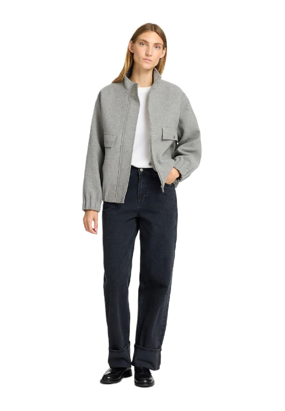 SELECTED FEMME Blouson Stehkragen Raglan-Ärmel für Damen Begrenzte Freigabe