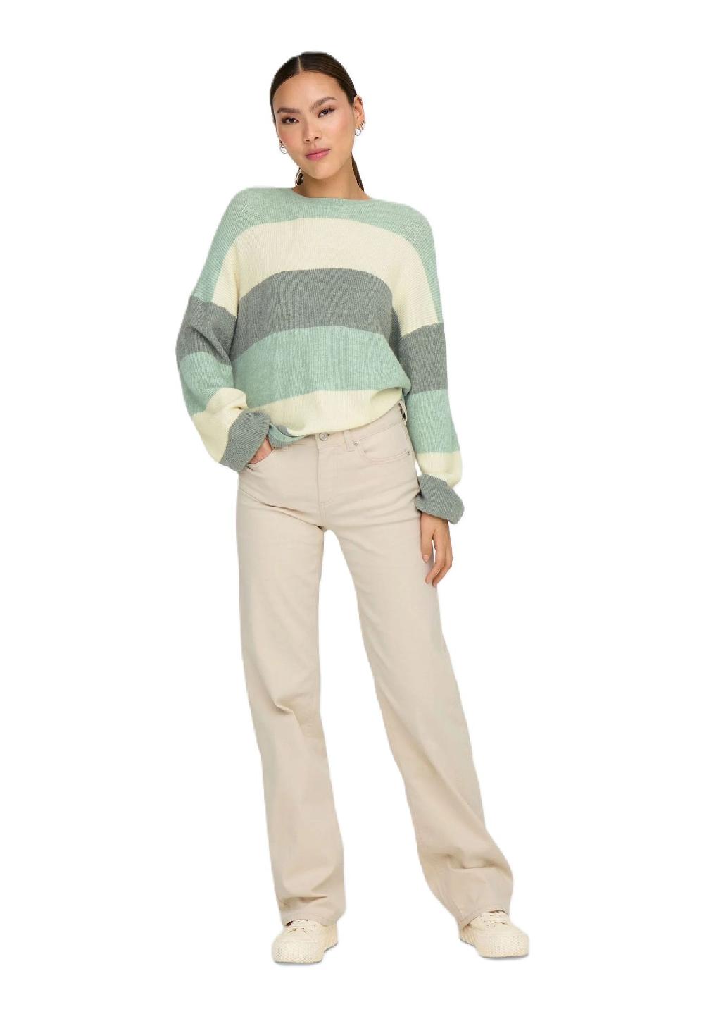ONLY® Pullover Streifen Ballonärmel für Damen Neueste Stile