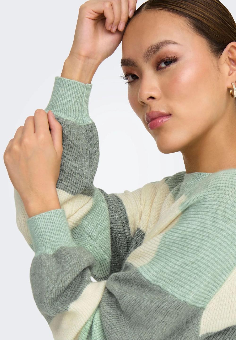 ONLY® Pullover Streifen Ballonärmel für Damen Neueste Stile