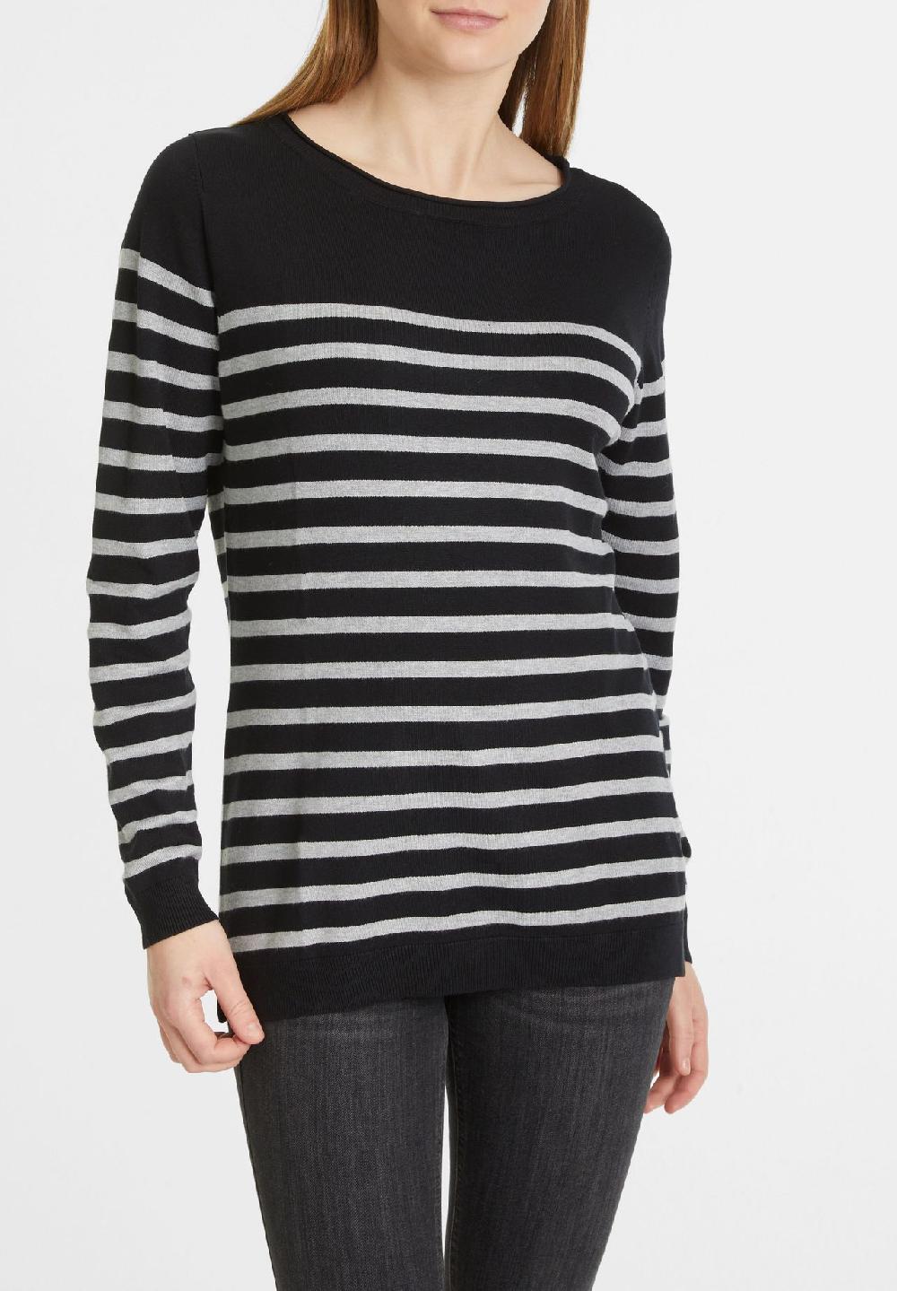 GALERIA essentials Pullover Rippbündchen Langarm Streifen für Damen Zeitbegrenzte Promotion