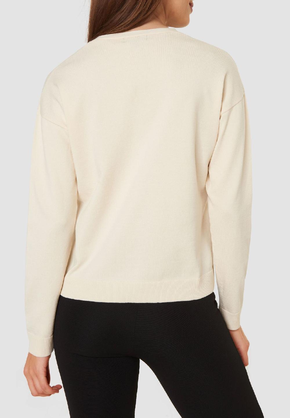 MANGUUN collection Pullover V-Ausschnitt Rippbündchen für Damen Nur für heute