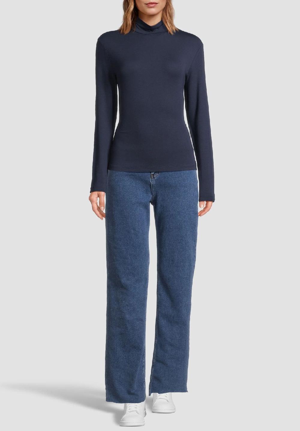 MANGUUN collection Langarmshirt Stehkragen für Damen Kostenloser Versand international