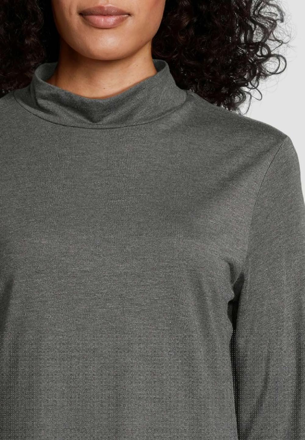 MANGUUN collection Langarmshirt Stehkragen für Damen Fabrikladen
