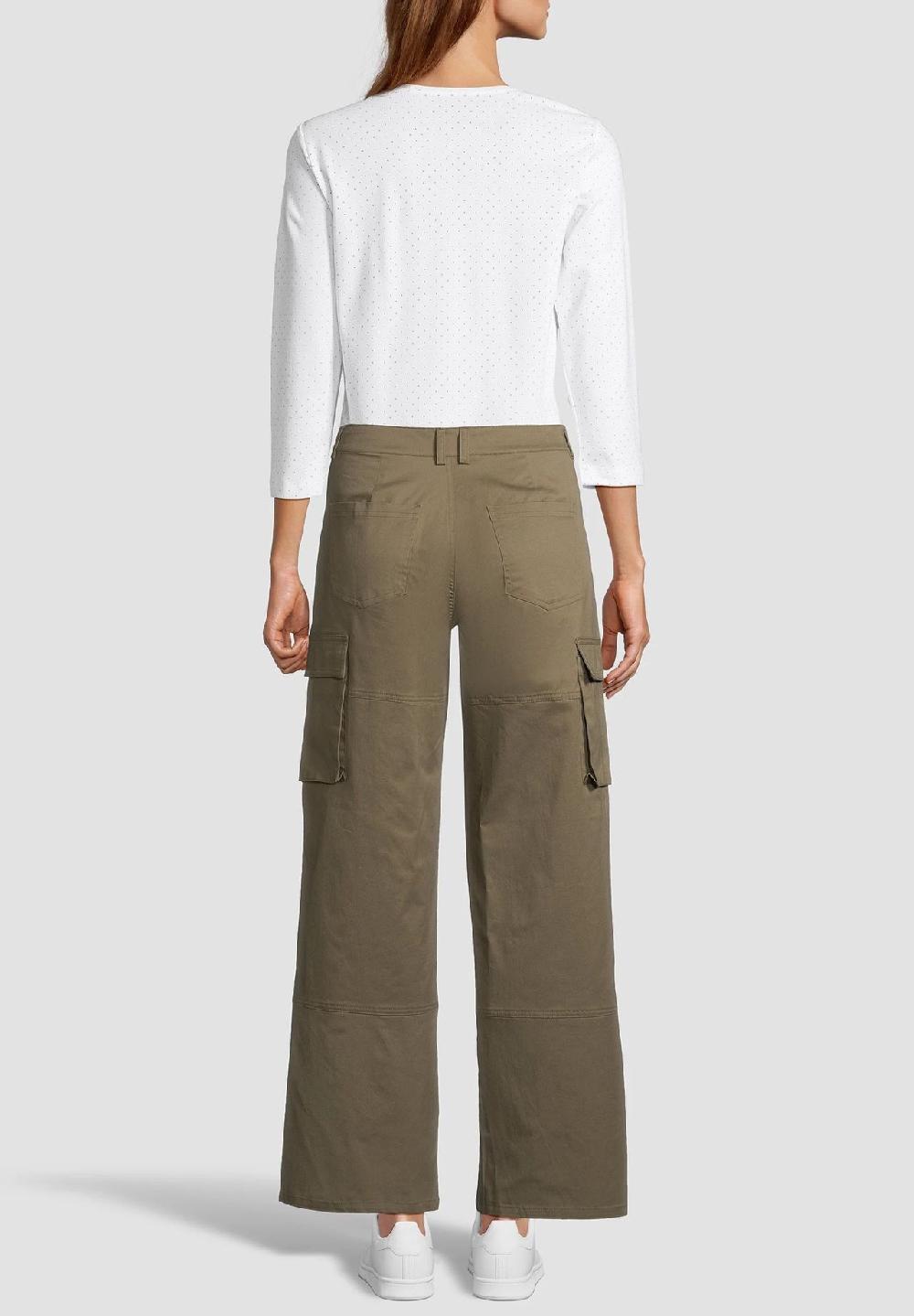 MANGUUN Cargohose Baumwolle-Stretch knöchellang für Damen Verkauf