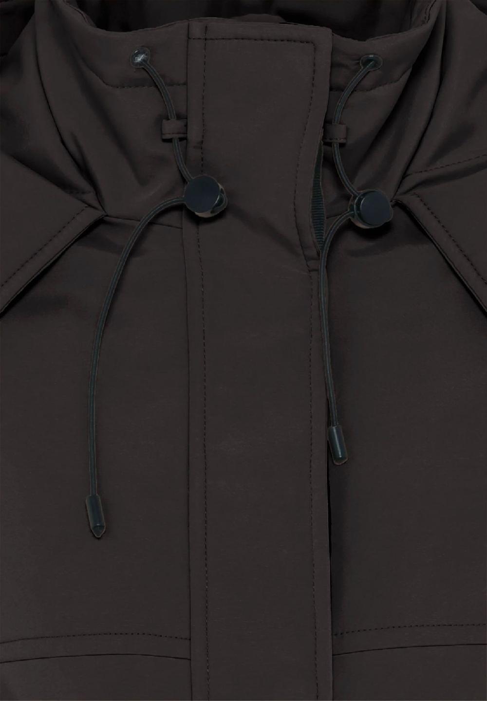 MANGUUN Übergangsjacke Kapuze Reißverschlusstaschen für Damen Schlussverkauf