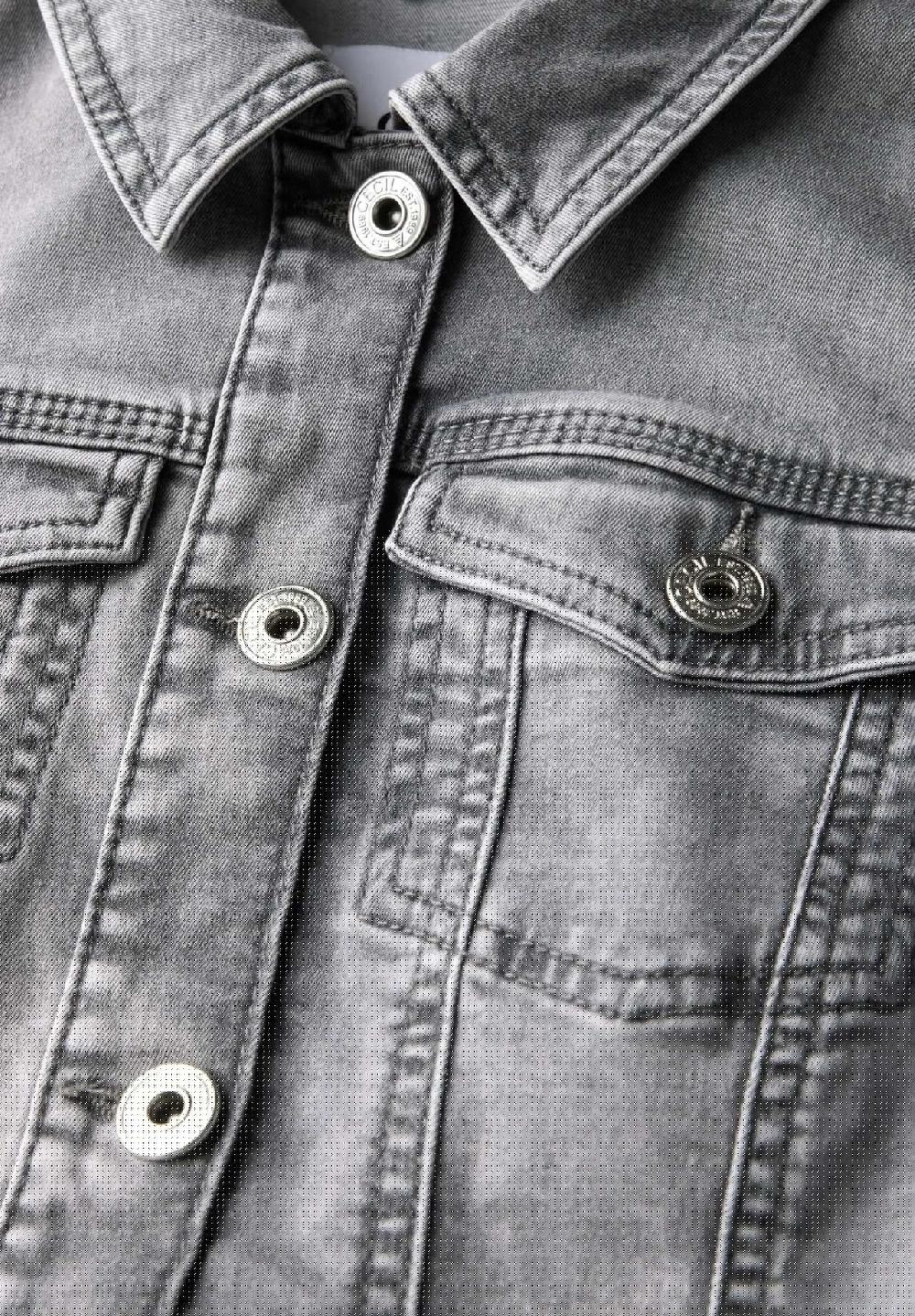 CECIL Jeansjacke Blusenkragen für Damen Sonderangebot der Fabrik