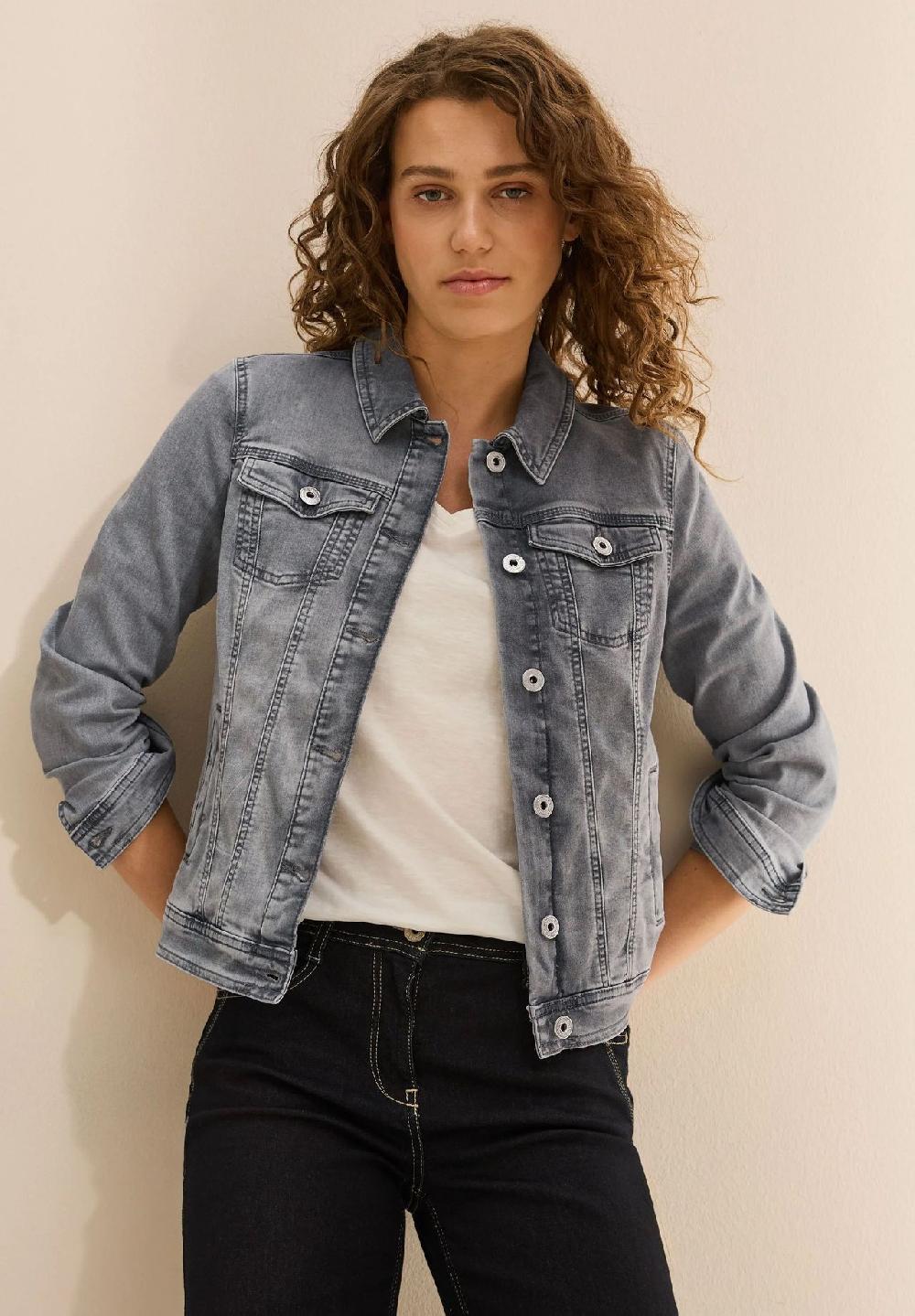CECIL Jeansjacke Blusenkragen für Damen Sonderangebot der Fabrik