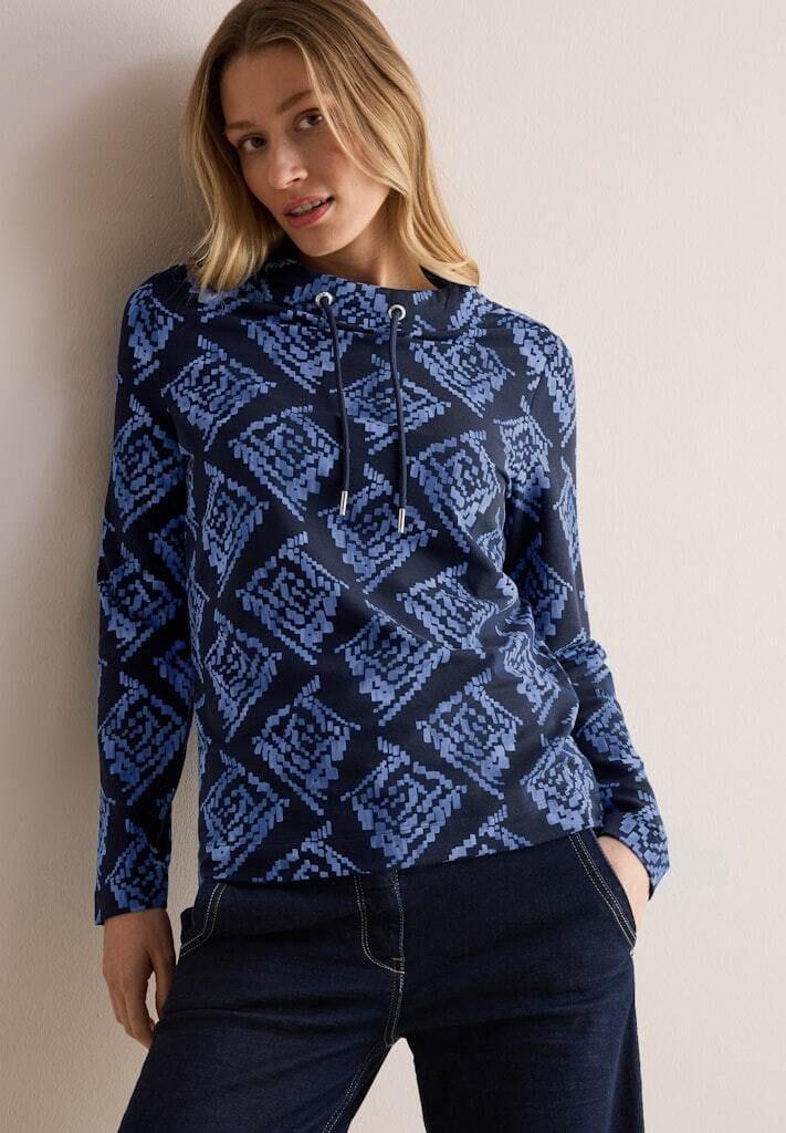 CECIL Langarmshirt Stehkragen für Damen Fabrikladen