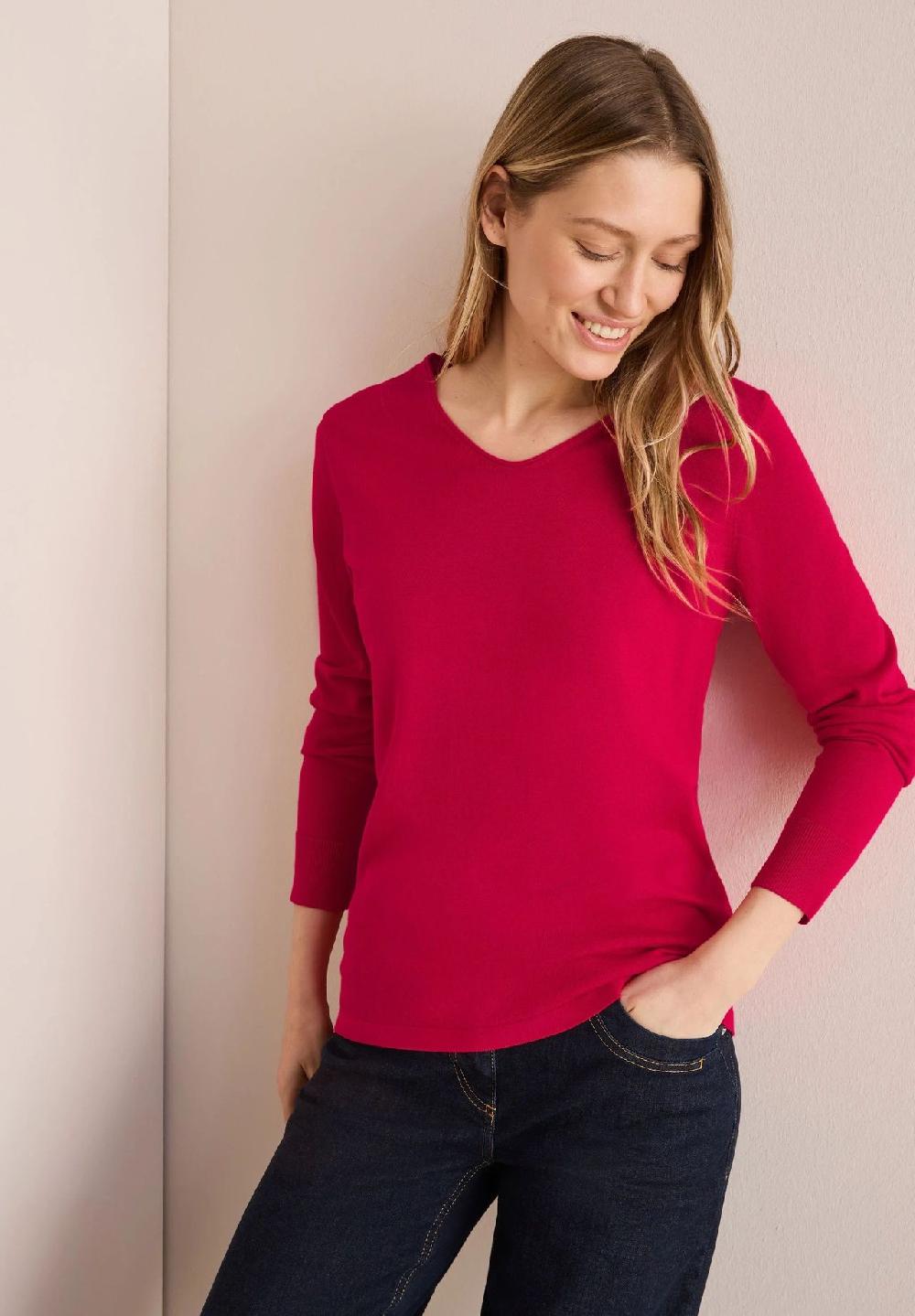 CECIL Pullover V-Ausschnitt für Damen Neueste Mode