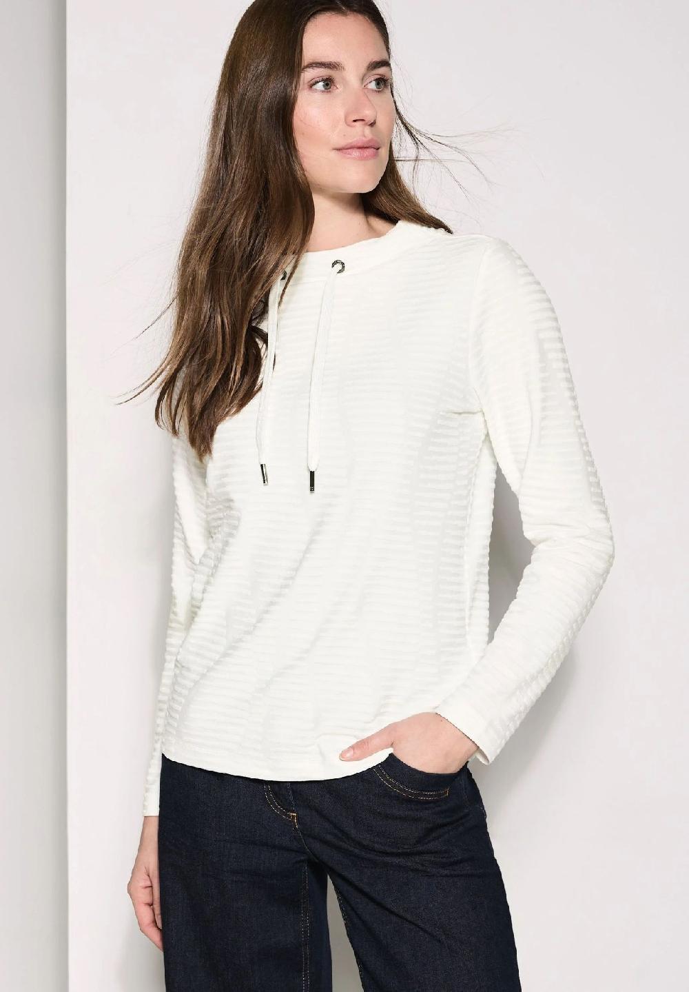 CECIL Langarmshirt Tunnelzug für Damen Tägliche Deals