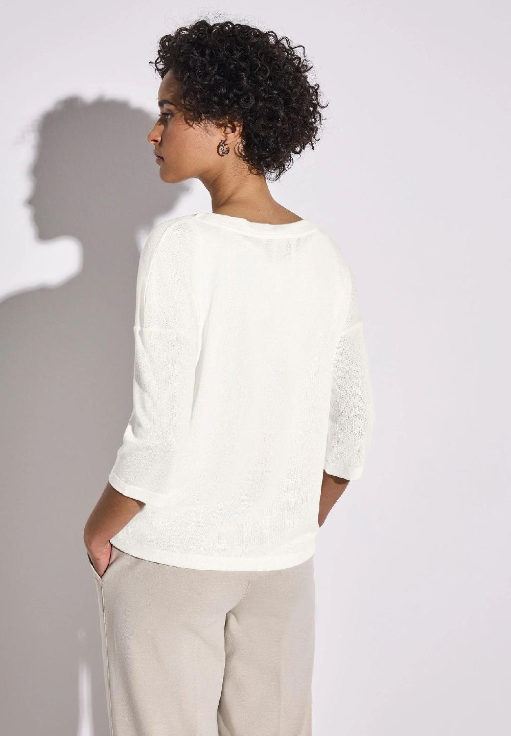 Street One Shirt U-Boot-Ausschnitt 3/4-Arm für Damen Jubiläumsangebot