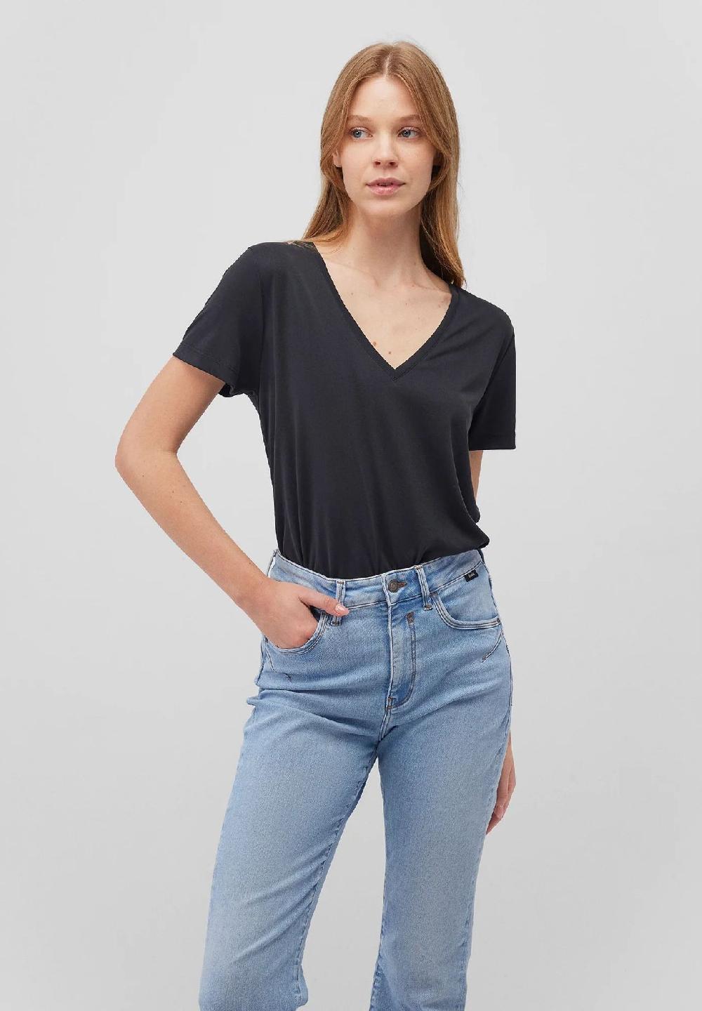 mavi T-Shirt V-Ausschnitt für Damen Heißer Verkauf