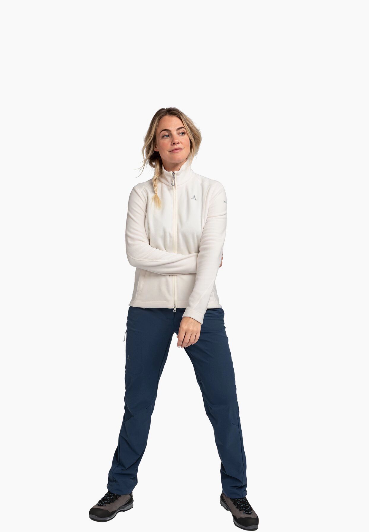 Schöffel Fleecejacke "Leona" Stehkragen Reißverschlusstaschen für Damen Black Friday