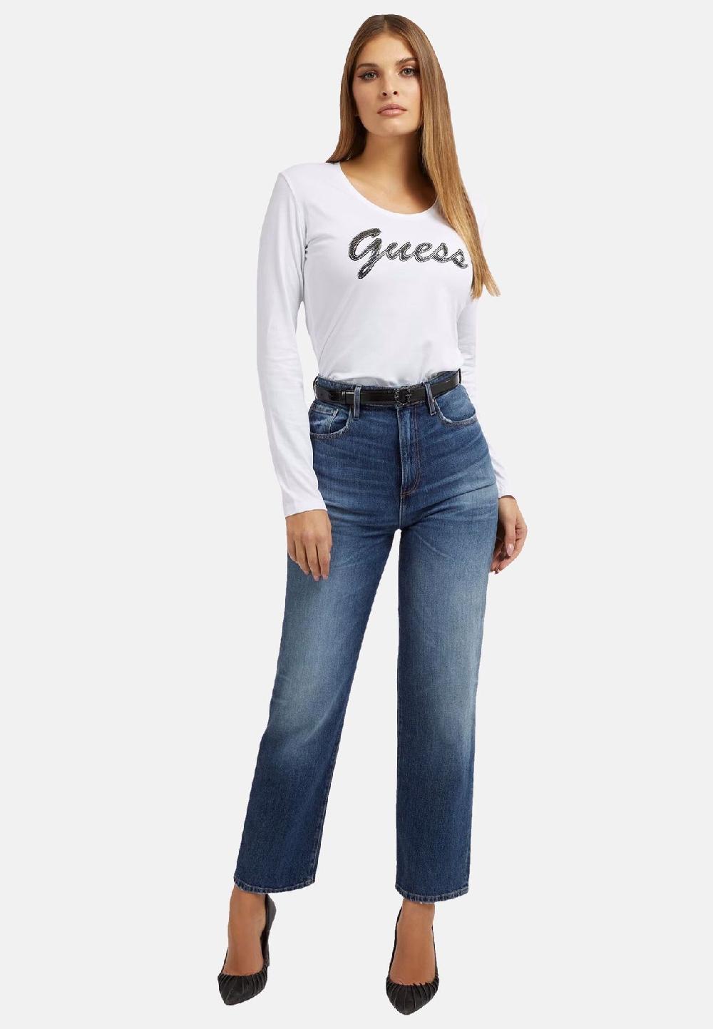 GUESS Longsleeve ADRIANA Langarmshirt Vatertagsangebot