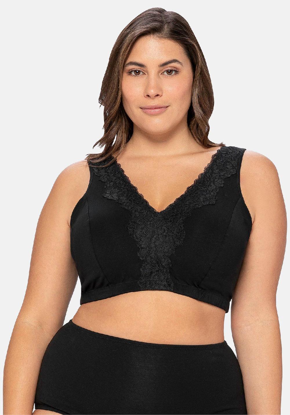 sheego BH ohne Bügel in Bustier-Form mit Spitzenborte Jubiläumsangebot