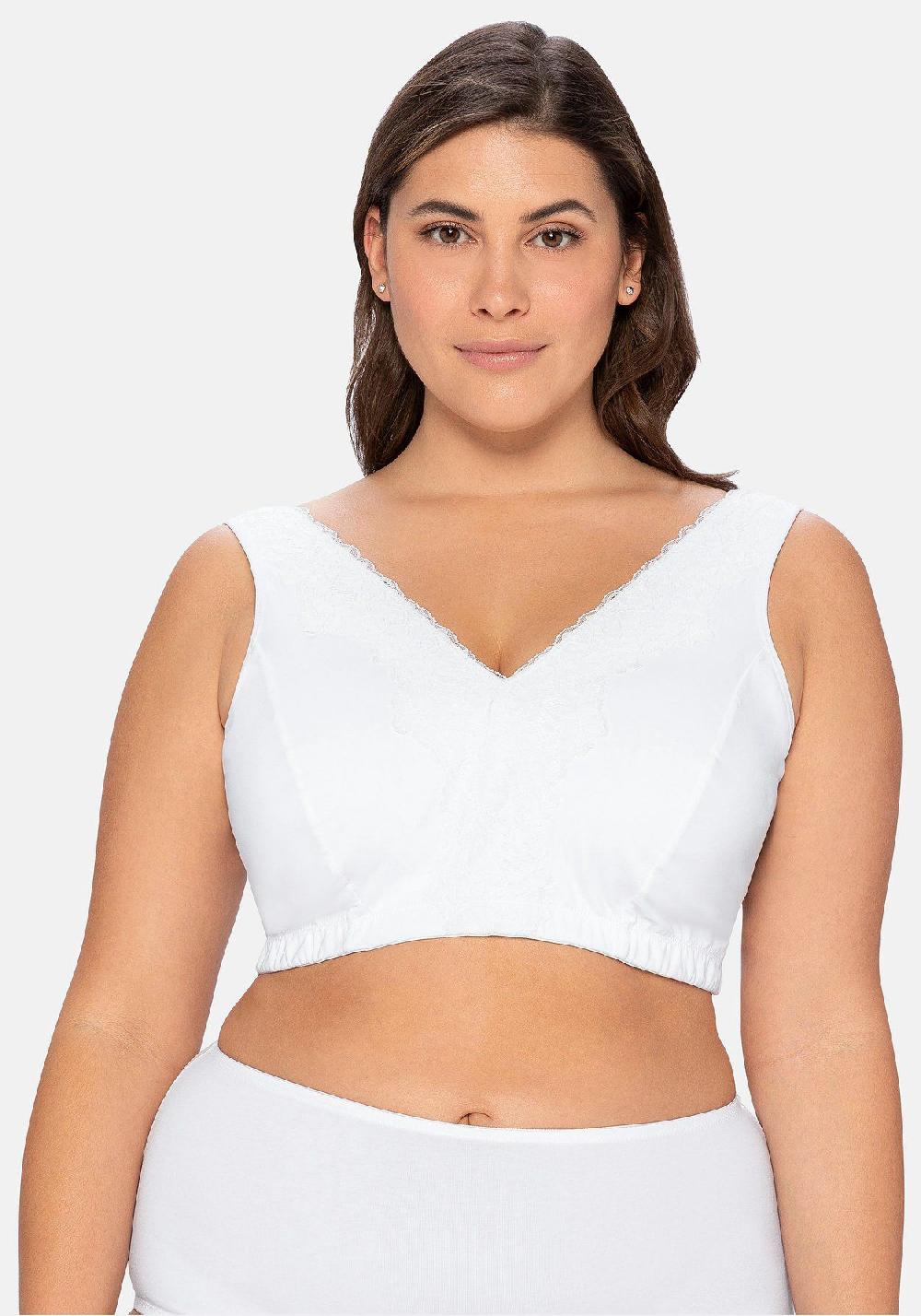sheego BH ohne Bügel in Bustier-Form mit Spitzenborte Lagerräumung