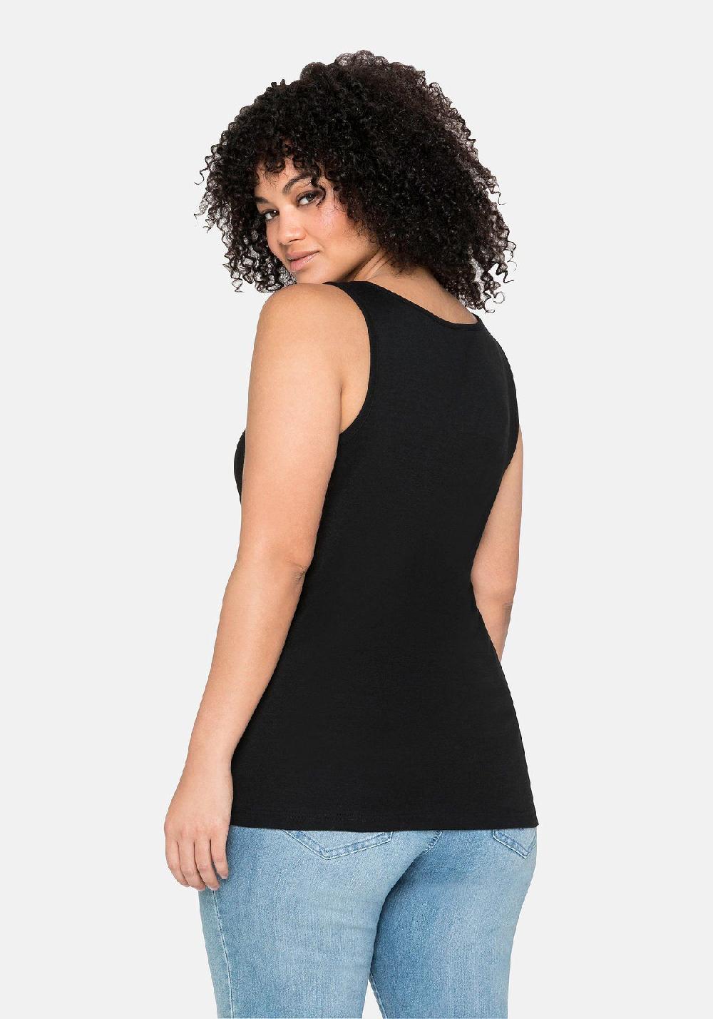 sheego Tanktop aus reiner Baumwolle Heißer Verkauf