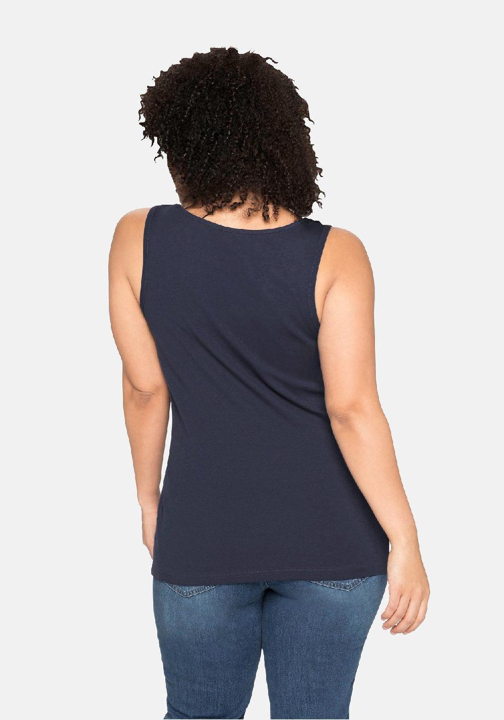 sheego Tanktop aus reiner Baumwolle Top Angebot