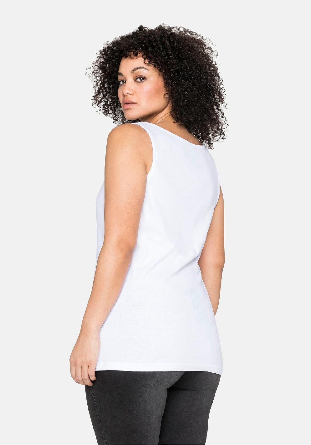 sheego Tanktop aus reiner Baumwolle Neueste Mode