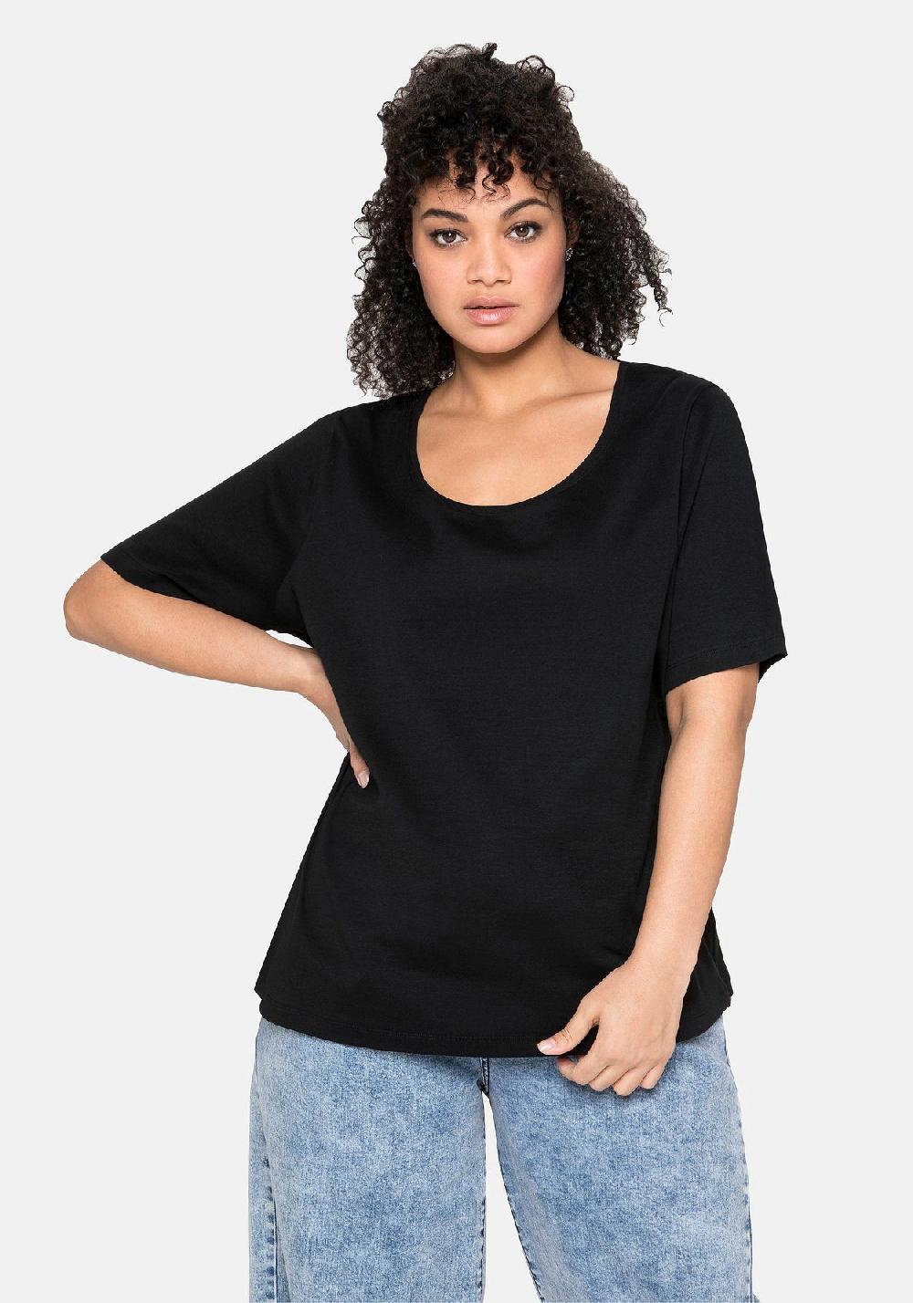sheego T-Shirt aus reiner Baumwolle Zeitlich begrenztes Angebot