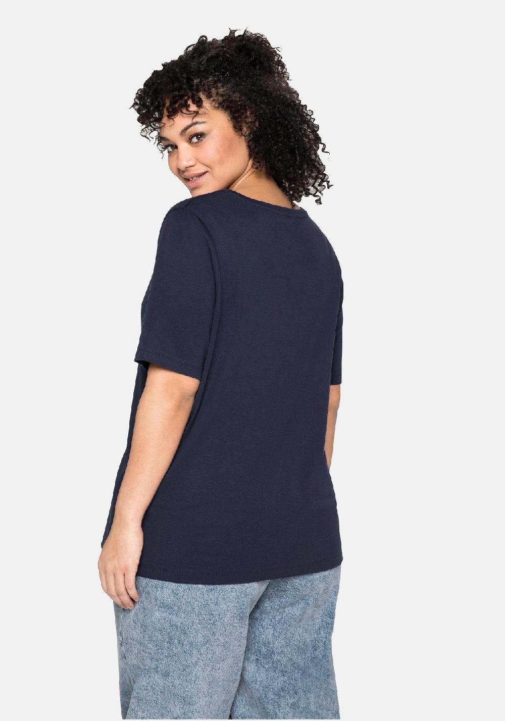 sheego T-Shirt aus reiner Baumwolle Exklusive Angebote