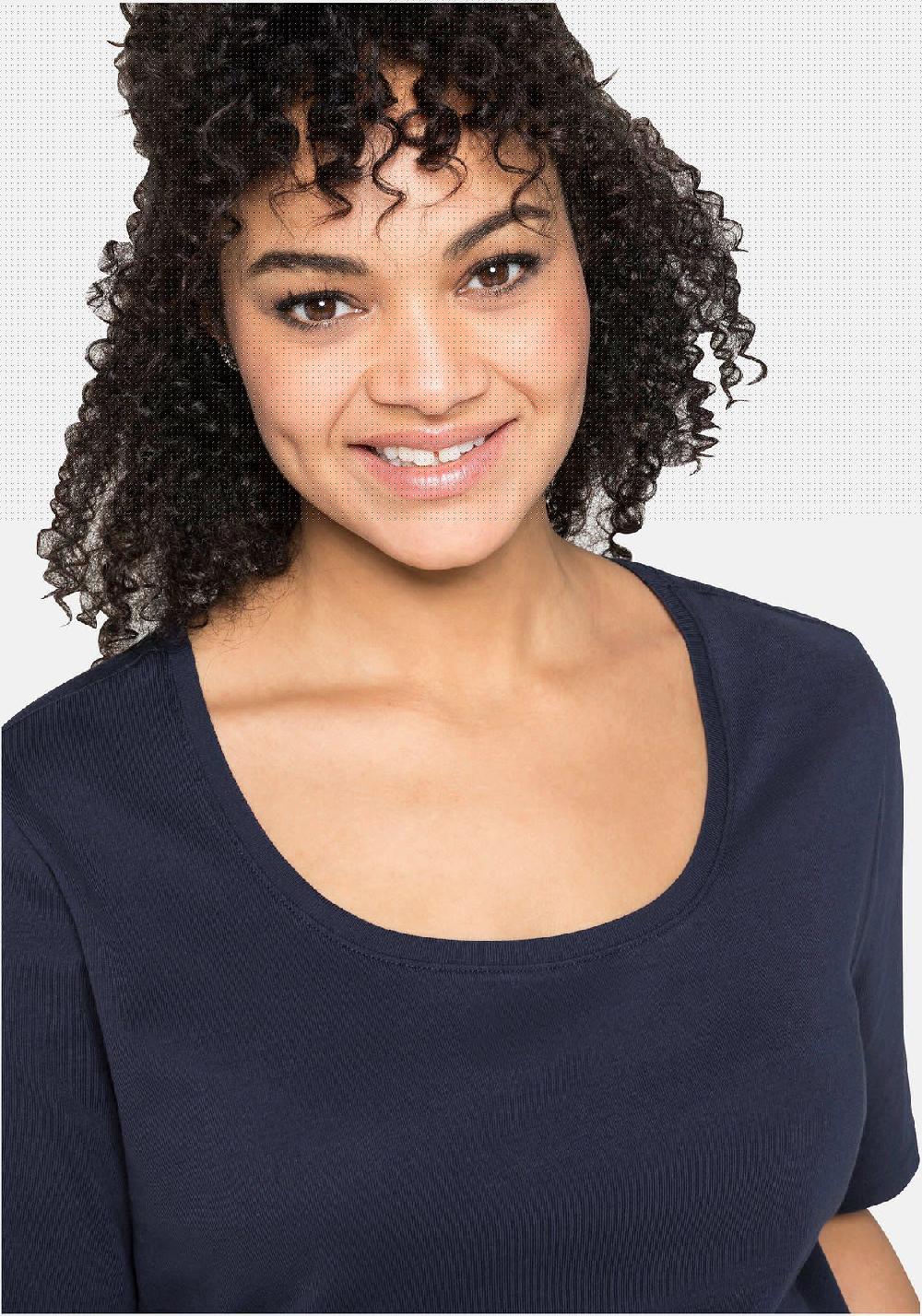 sheego T-Shirt aus reiner Baumwolle Exklusive Angebote