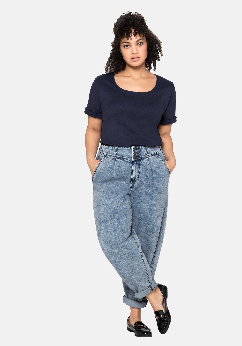 sheego T-Shirt aus reiner Baumwolle Exklusive Angebote