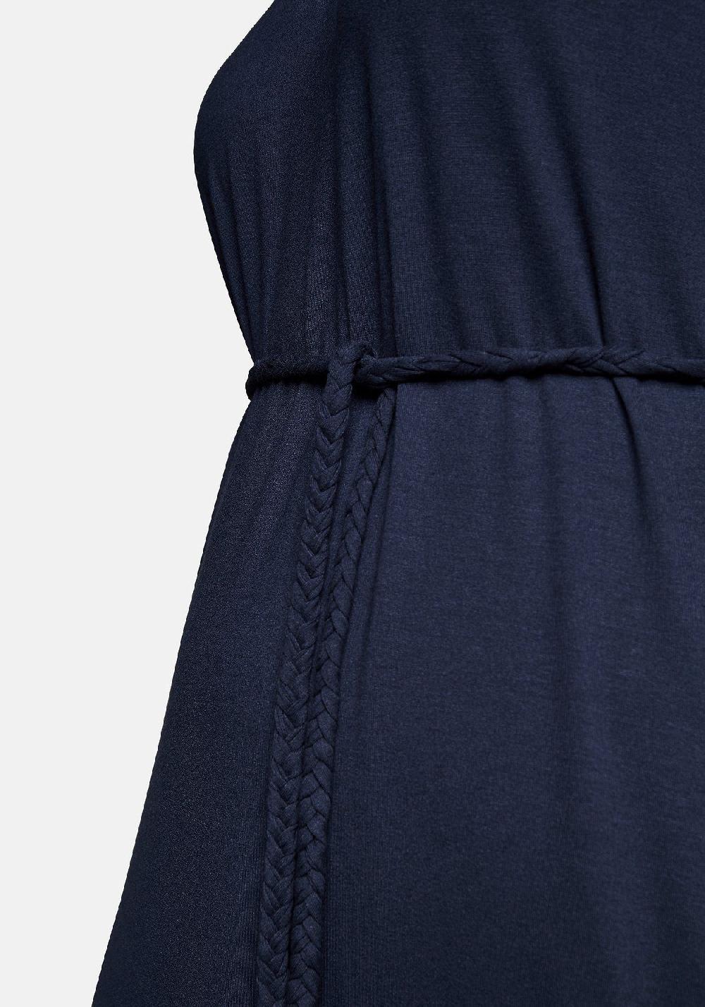 sheego Strandkleid mit Bindeband und Carmenausschnitt Blitzangebot