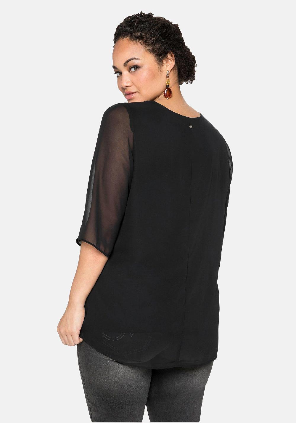 sheego Tunika im Lagenlook mit Chiffon Kauf eins, bekomm eins gratis