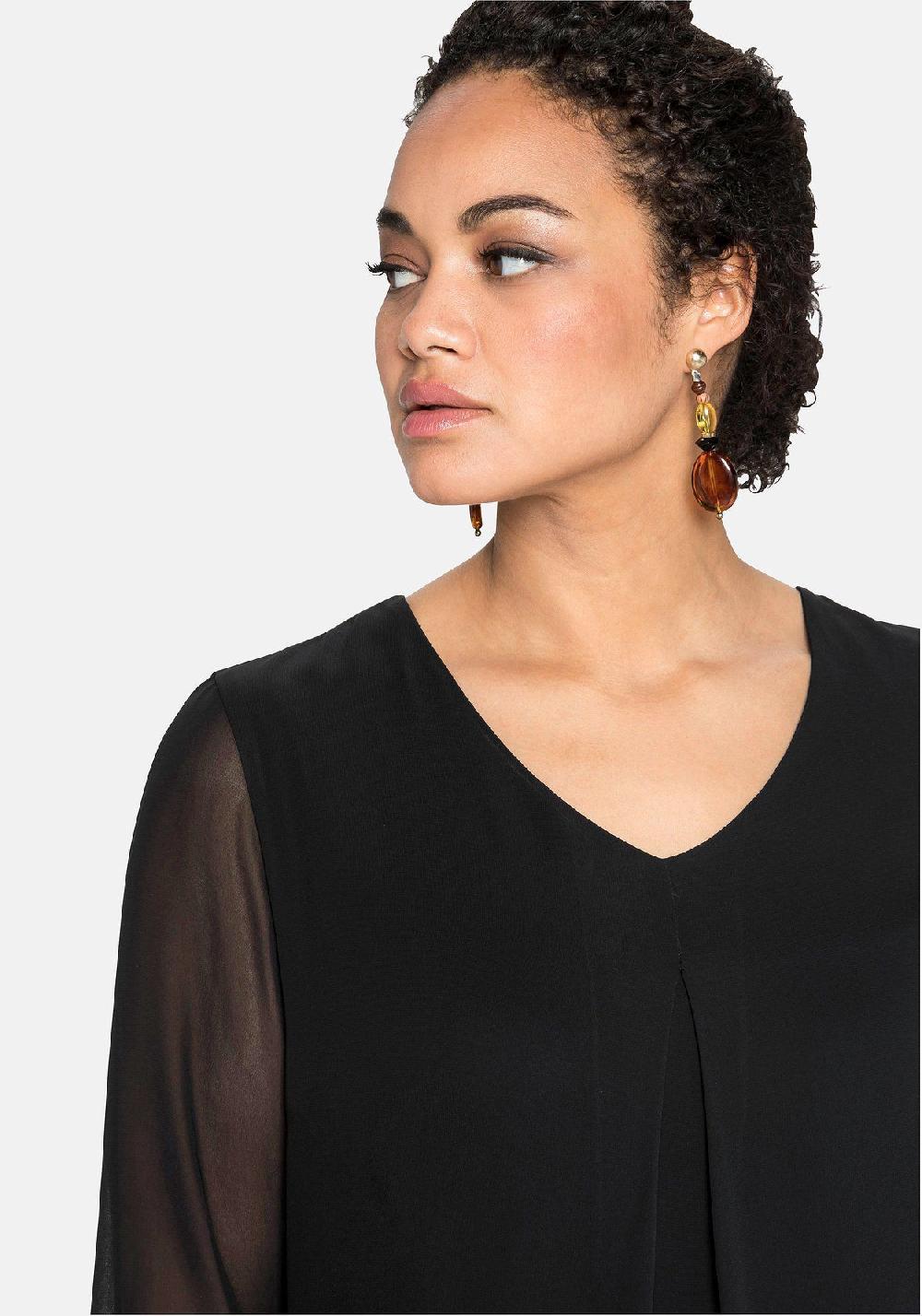 sheego Tunika im Lagenlook mit Chiffon Kauf eins, bekomm eins gratis