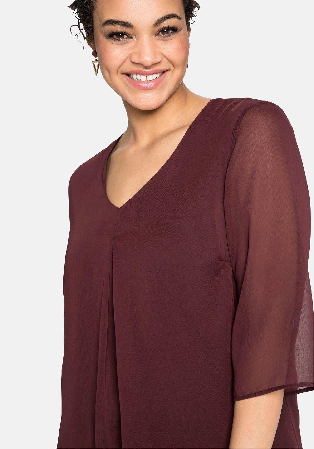 sheego Tunika im Lagenlook mit Chiffon Sonderangebote