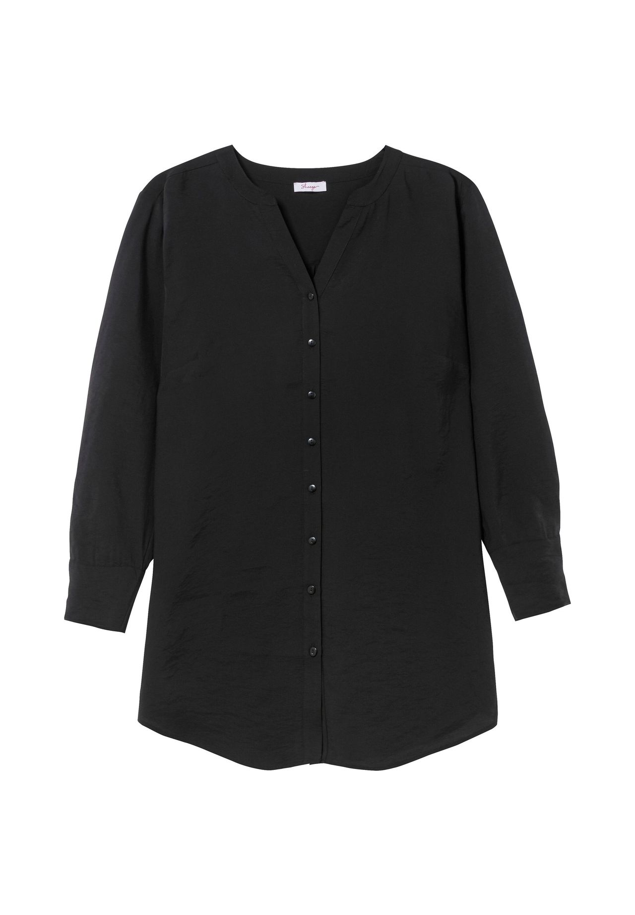 sheego Longbluse mit Raffung am Rückenteil Tiefpreis