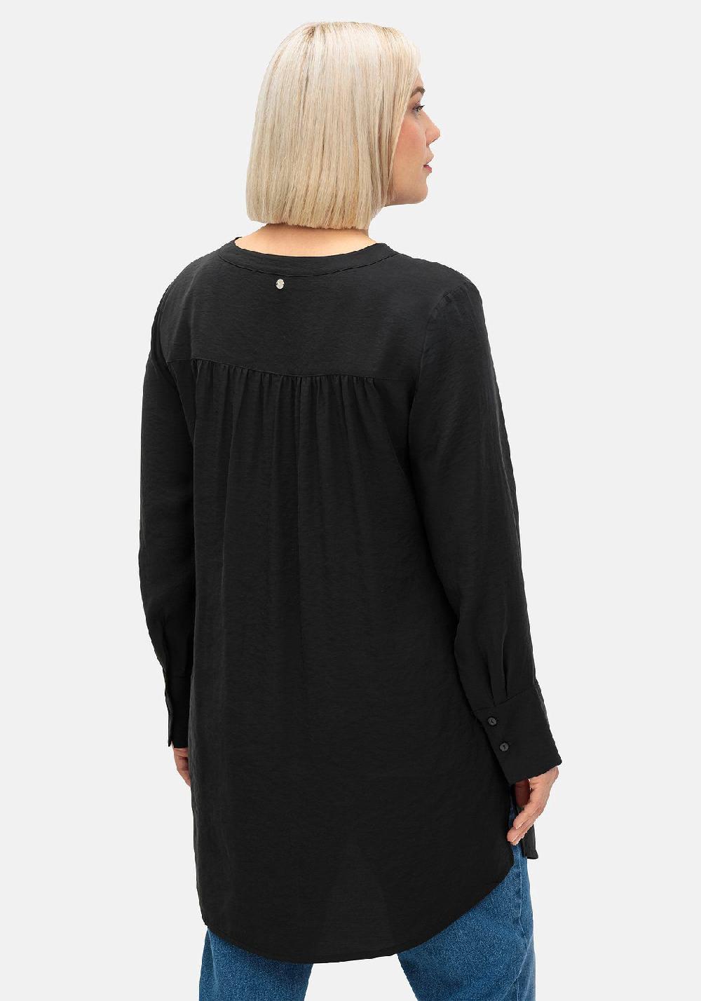 sheego Longbluse mit Raffung am Rückenteil Tiefpreis
