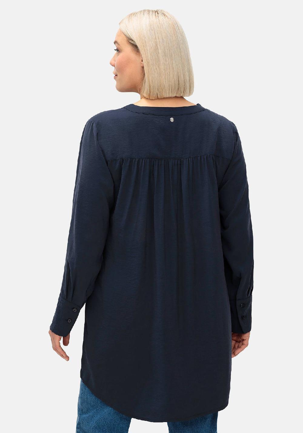 sheego Longbluse mit Raffung am Rückenteil Super Sparpreis