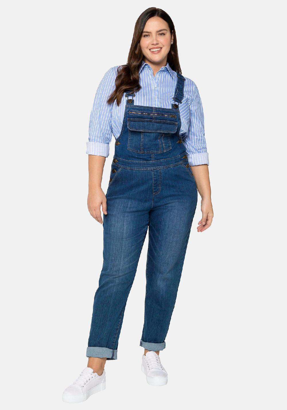 sheego Jeans-Latzhose in Latzform aus elastischem Baumwollmix Neueste Stile