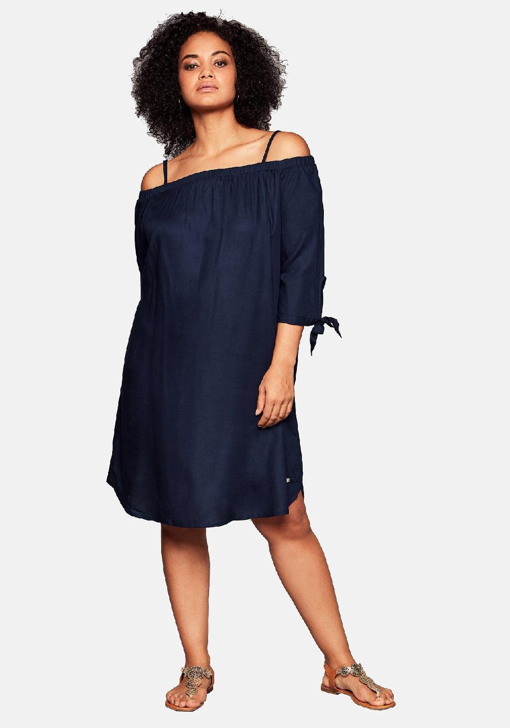 sheego Strandkleid im Carmen-Look mit schmalen Trägern Zeitbegrenzte Promotion