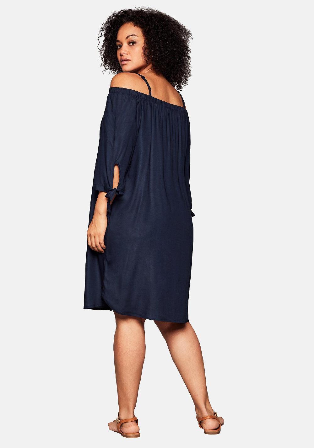 sheego Strandkleid im Carmen-Look mit schmalen Trägern Zeitbegrenzte Promotion