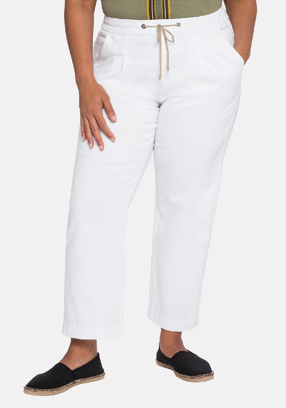 sheego Joggpants mit dehnbarem Bund und Bindeband Nur für heute