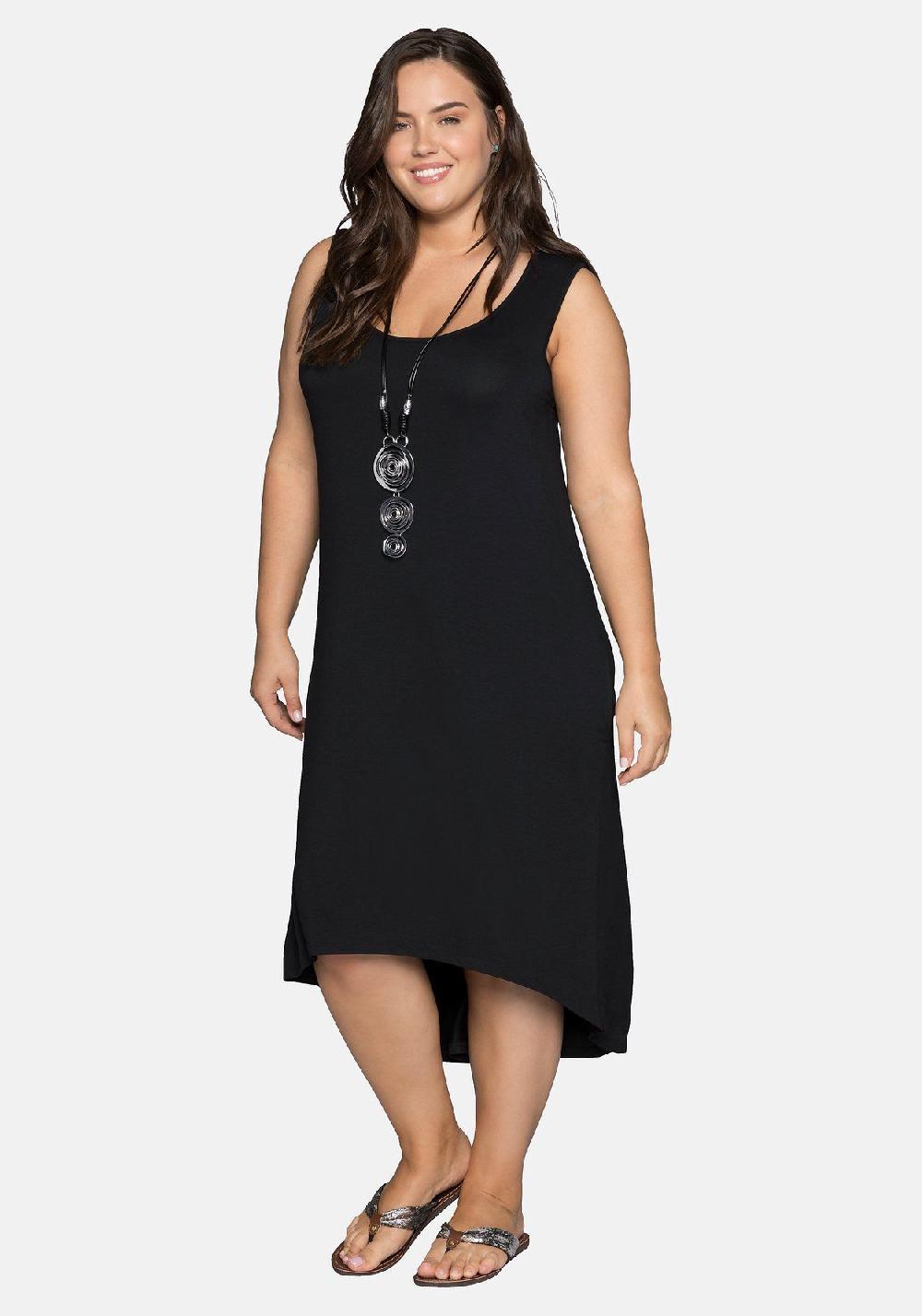 sheego Strandkleid mit Taschen im Vokuhilaschnitt Bis zu 55% Rabatt