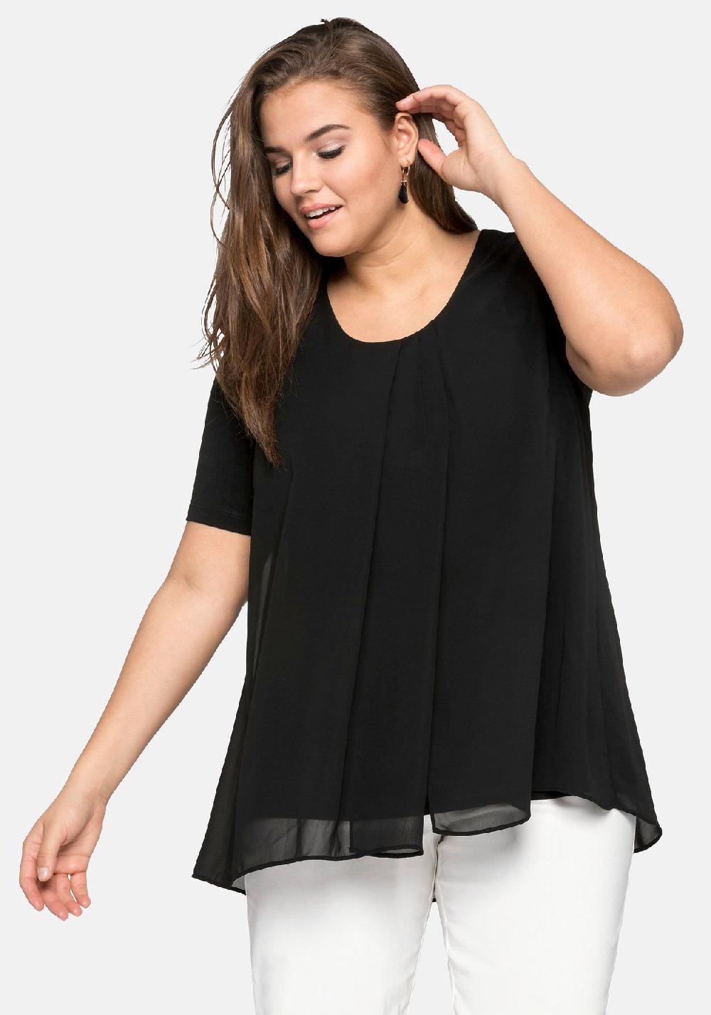 sheego Blusenshirt im Lagenlook Super Rabatt