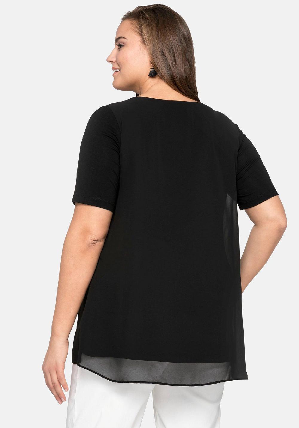 sheego Blusenshirt im Lagenlook Super Rabatt