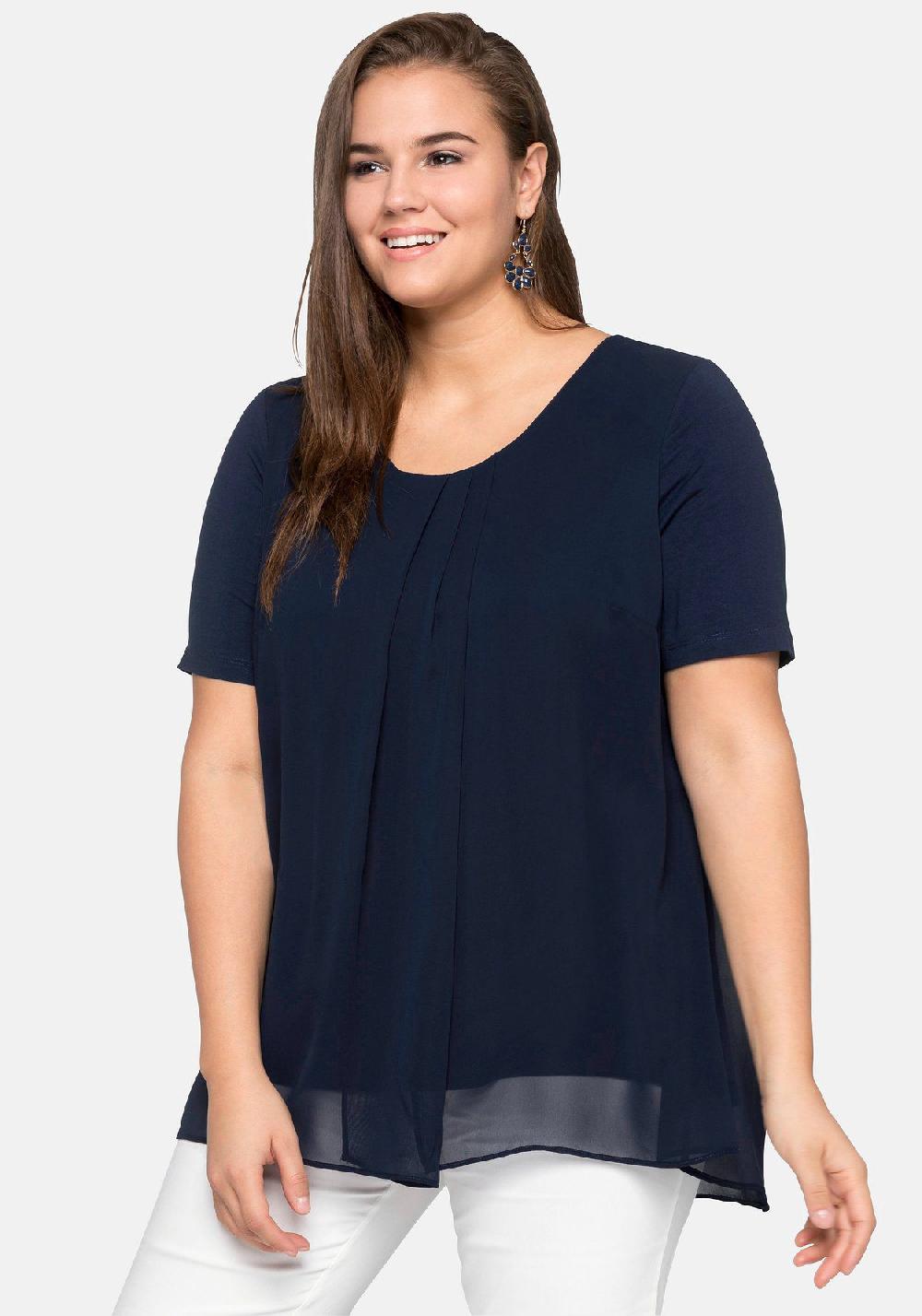 sheego Blusenshirt im Lagenlook Riesige Rabatte