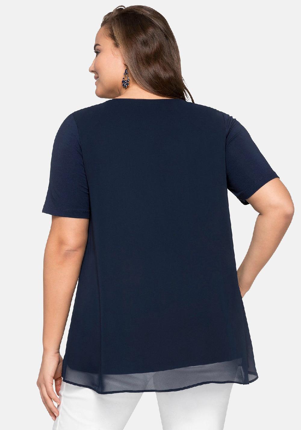 sheego Blusenshirt im Lagenlook Riesige Rabatte