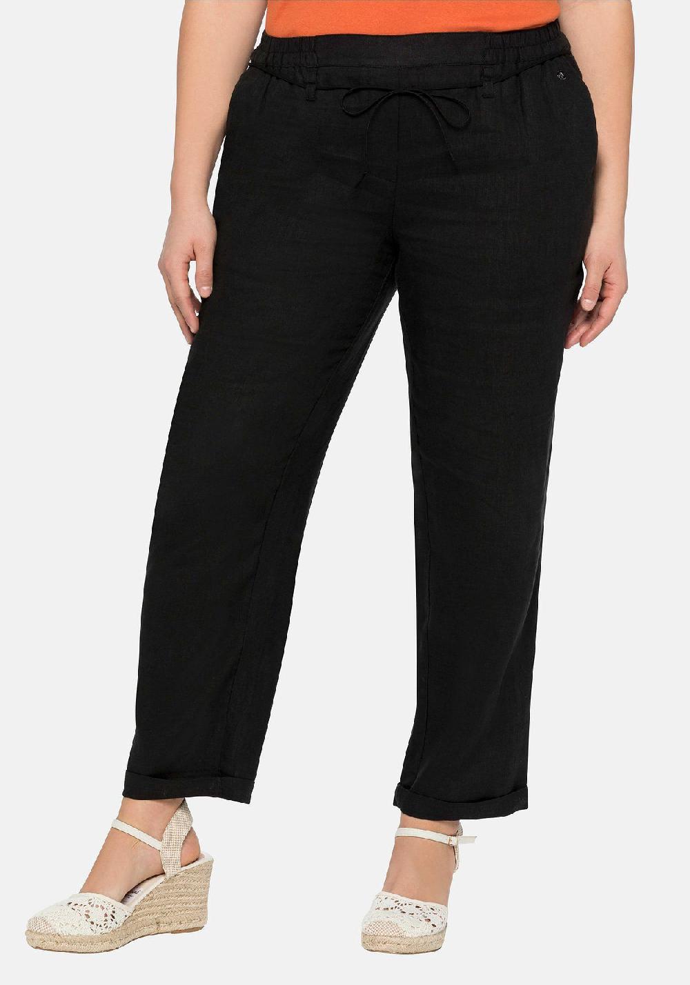 sheego Schlupfhose im Leinen-Mix Black Friday Preise