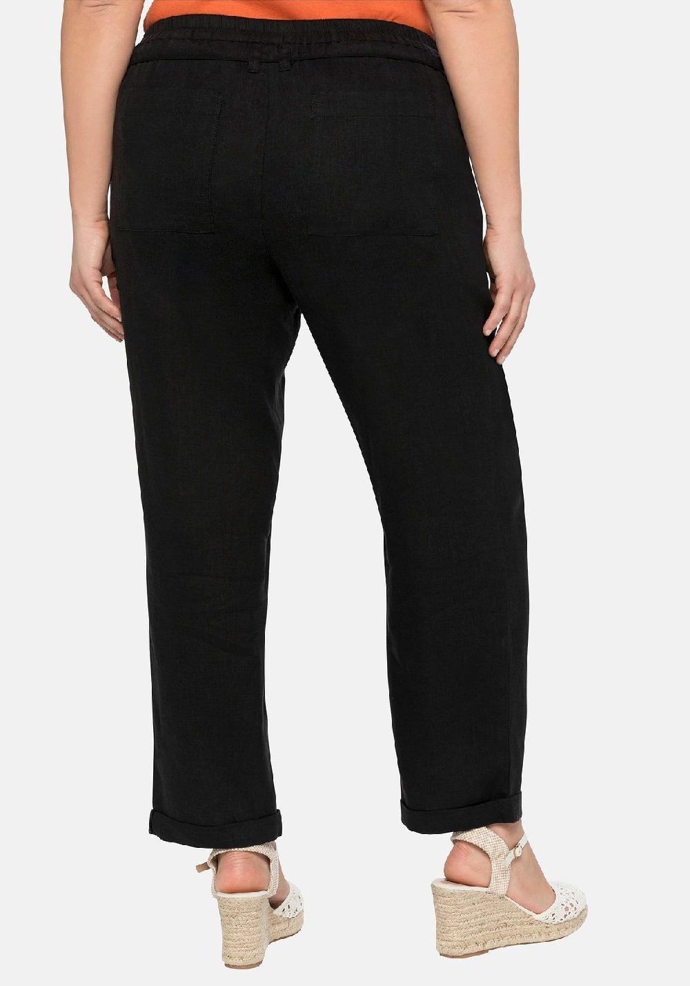sheego Schlupfhose im Leinen-Mix Black Friday Preise