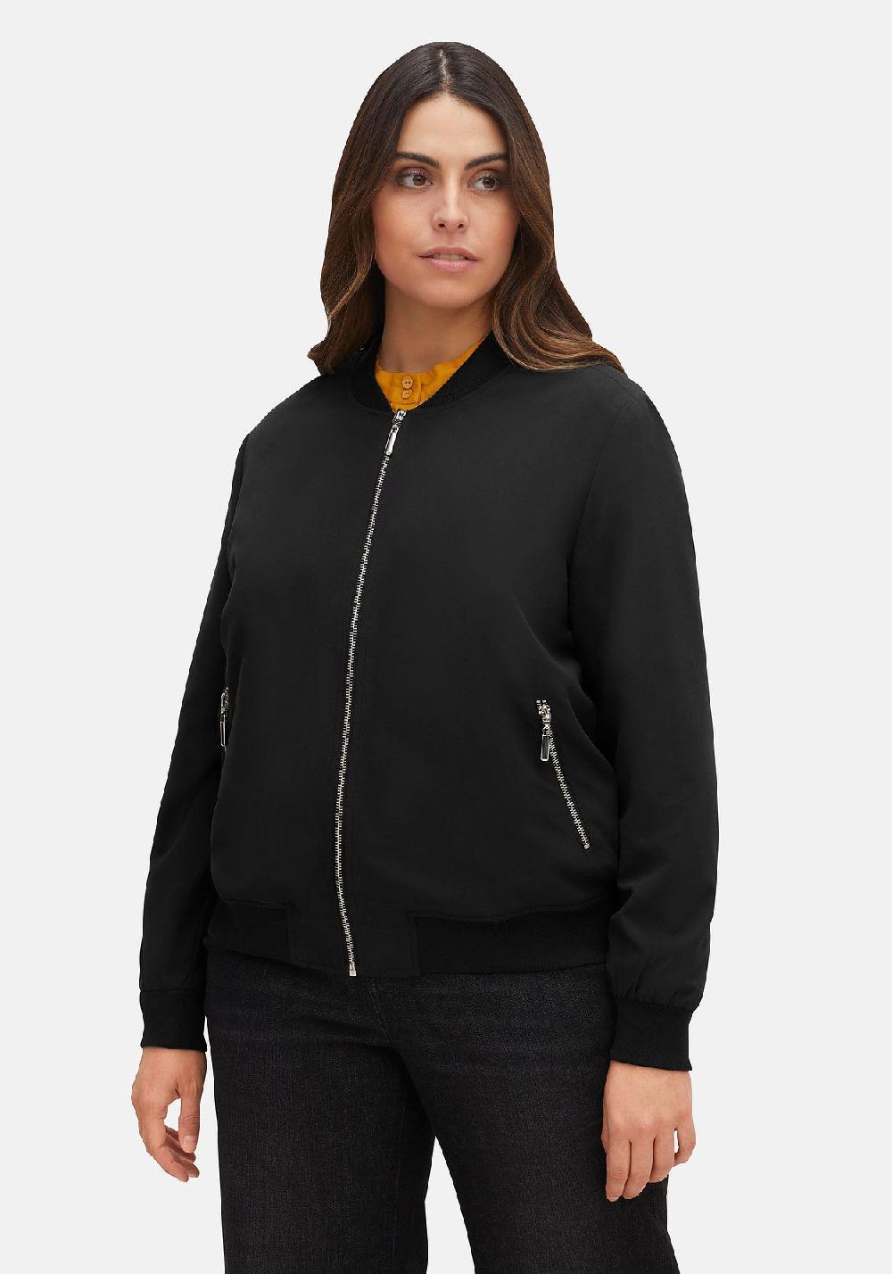 sheego Blouson mit Rippbündchen und Reißverschluss 2025